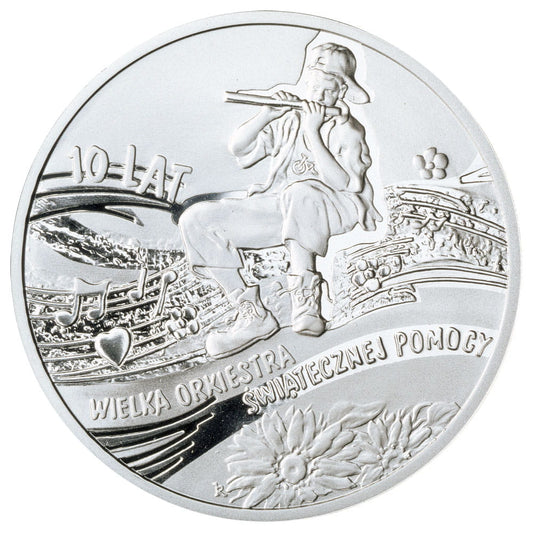 10 zł 10 lat Wielkiej Orkiestry Świątecznej Pomocy