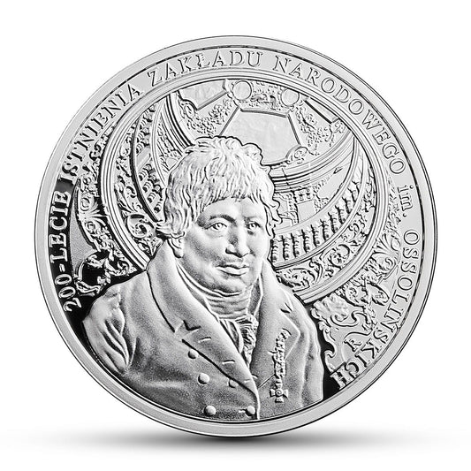10 zł 200-lecie istnienia Zakładu Narodowego im. Ossolińskich