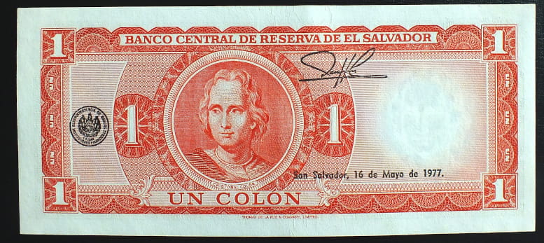 1 Colon - Salwador 1972