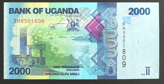 2000 Szylingów - Uganda 2010 r.