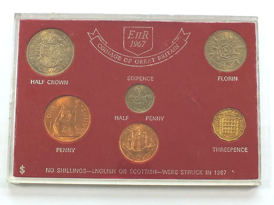 Set 1967 Wieka Brytania - 6 monet