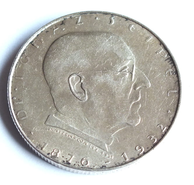2 Schillingi Ignaz Seipel 1933