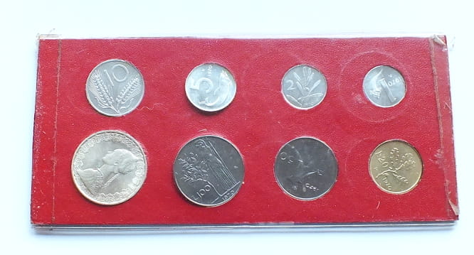 Zestaw monet Włochy 1970 (1 x Ag)