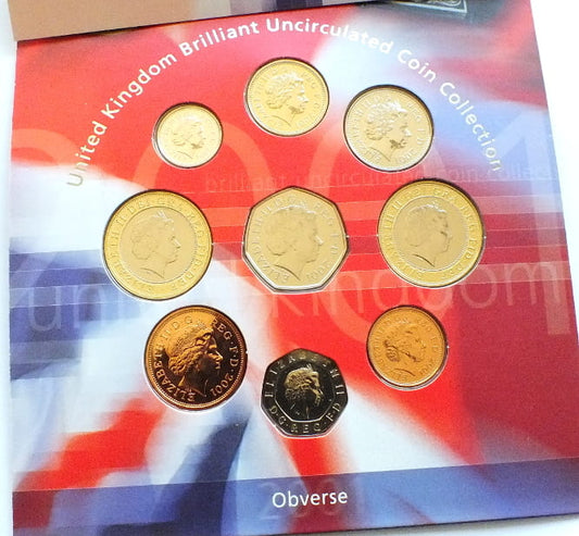 Zestaw monet Wielka Brytania - 9 szt