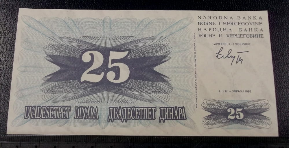 25 dinarów BOŚNIA I HERCEGOWINA