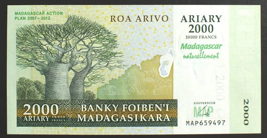 2000 ariary - Madagaskar