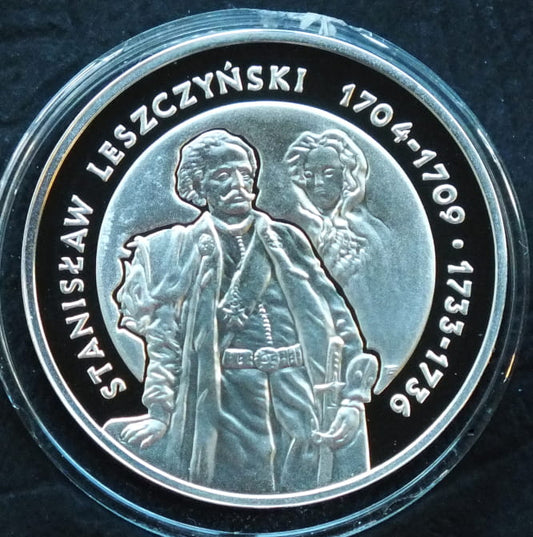 10 zł Stanisław Leszczyński (1704-1709; 1733-1736) - półpostać