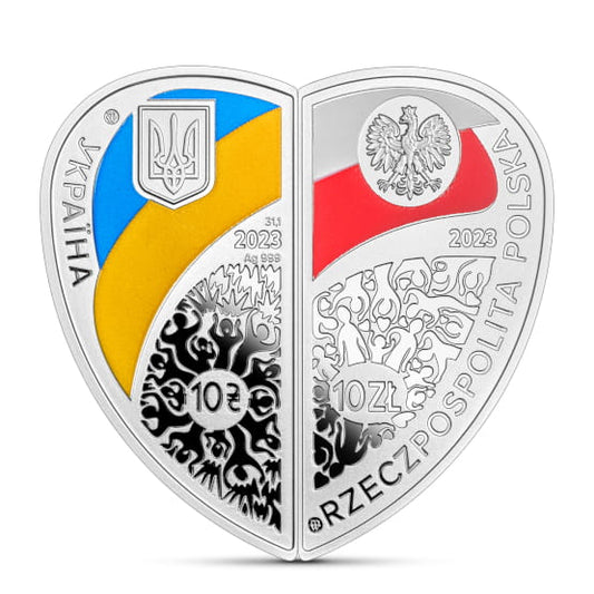 Moneta 10 zł + 10 uah Przyjaźń i braterstwo to największe bogactwo