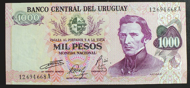 1000 Pesos - Urugwaj 1974 r.
