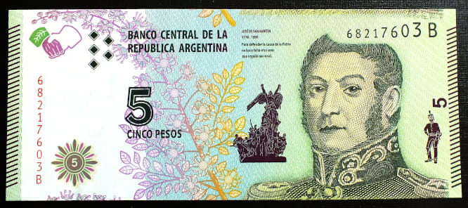 5 Pesos - Argentyna 2015 r.