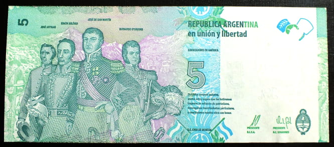 5 Pesos - Argentyna 2015 r.