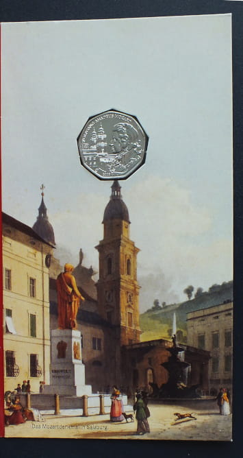 5 euro 250. rocznica urodzin Wolfganga Amadeusza Mozarta - Austria
