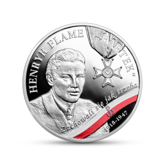 Moneta 10 zł Wyklęci przez komunistów żołnierze niezłomni – Henryk Flame „Bartek”