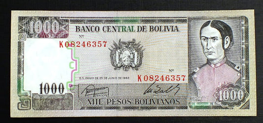 1000 Pesos - Boliwia 1982 r.