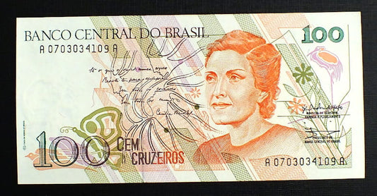 100 cruzados novos BRAZYLIA