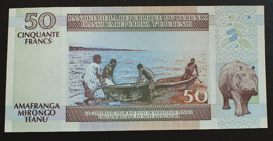 50 franków - Burundi