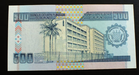 500 francs  - Burundi