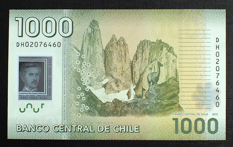 1000 Pesos - Chile  r. 2010