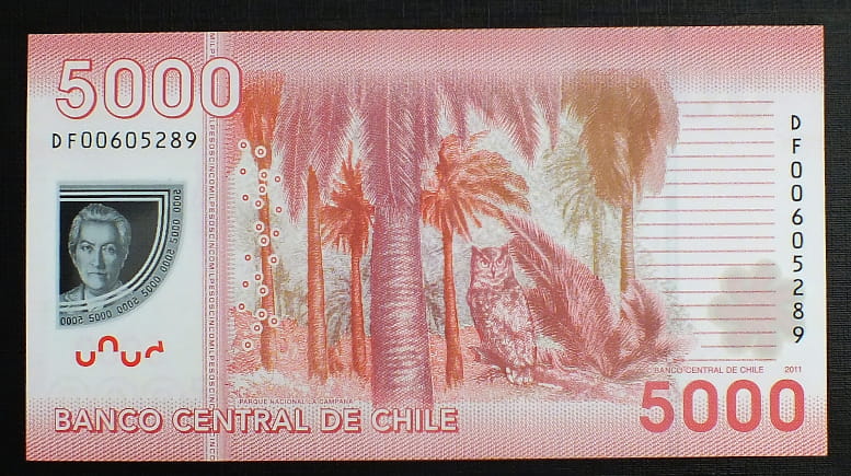 5000 Pesos - Chile 2011 r.