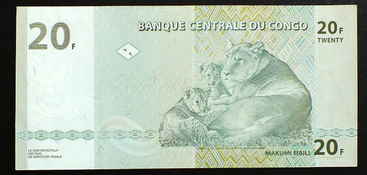 20 Francs - Kongo