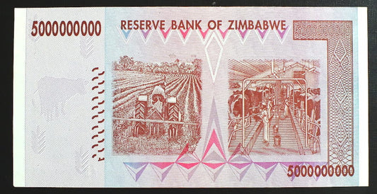 5 000 000 000 Dollars - Zimbabwe