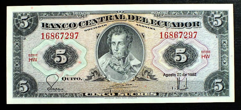 5 Sucres - Ekwador