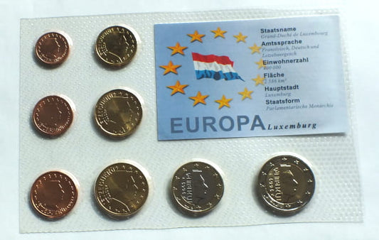 Zestaw monet EURO - Luksemburg