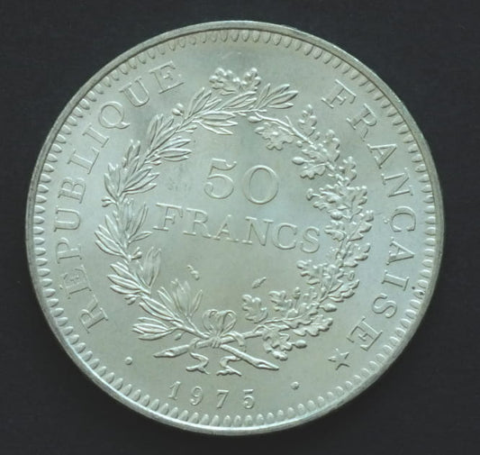 50 Franków Herkules 1975  30 g AG  .900