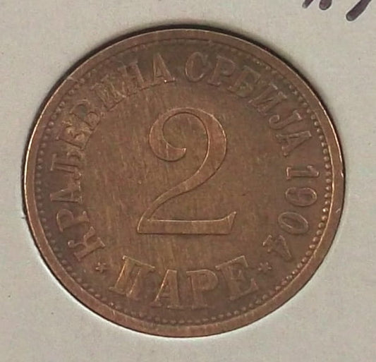 2 pare SERBIA 1904