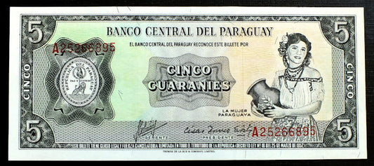 5 Guaranies - Paragwaj 1952 r.