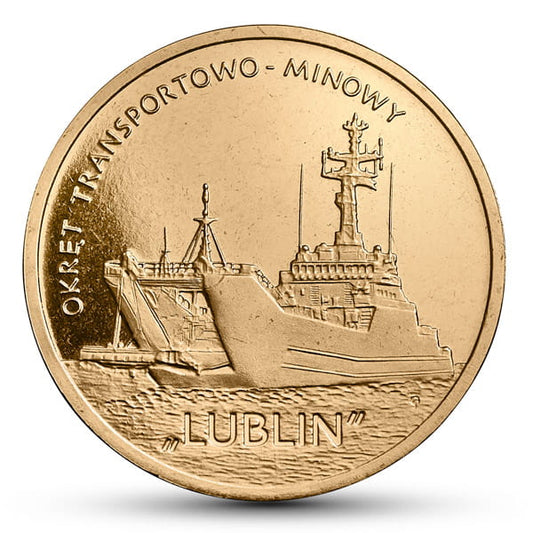 2 zł Okręt transportowo-minowy „Lublin”