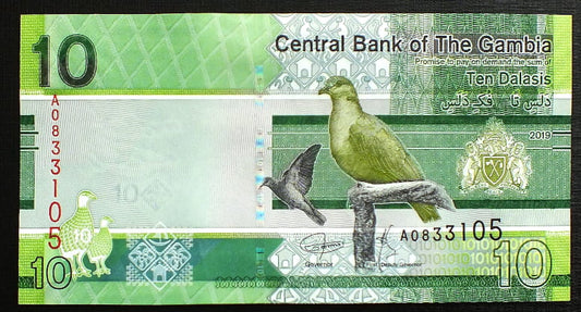 10 Dalasis - Gambia 2019 r.