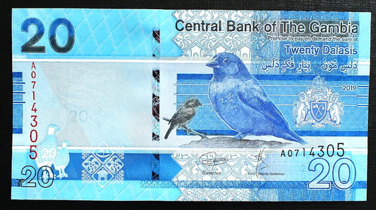 20 Dalasis - Gambia 2019 r.
