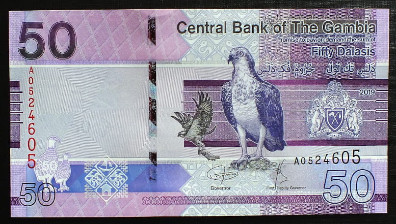 50 Dalasis - Gambia 2019 r.