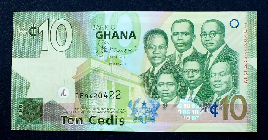 10 Cedis - Ghana 2015 r.