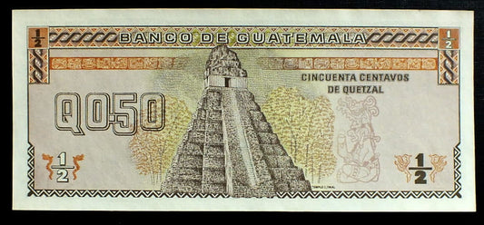 50 Centavos de Quetzal - Gwatemala 1989 r.