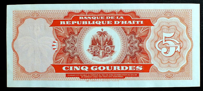 5 Gourdes - Haiti 1997 r.