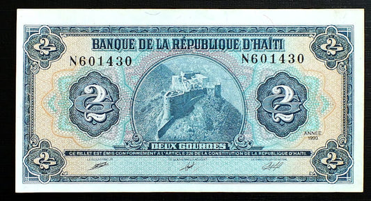 2 Gourdes - Haiti 1990 r.
