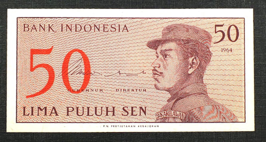 50 Sen - INDONEZJA 1964 r.