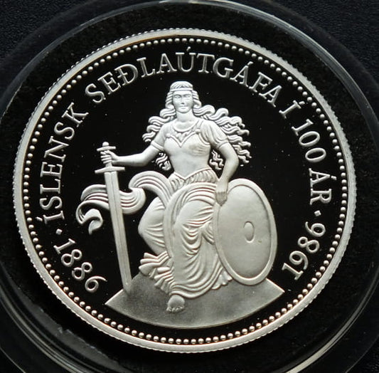 500 koron 100 lecie 1986 PP Islandia