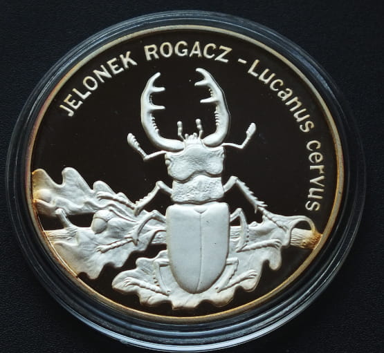 20 zł Jelonek rogacz (łac. Lucanus cervus)