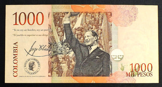 1000 Pesos - Kolumbia 2001