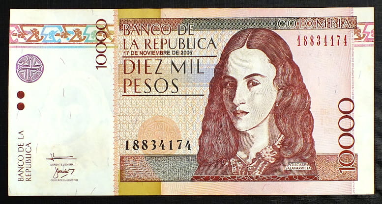 10000 Pesos - Kolumbia