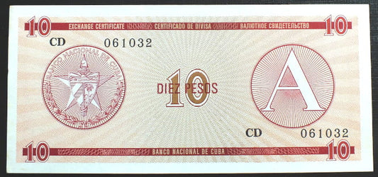 10 pesos KUBA - A