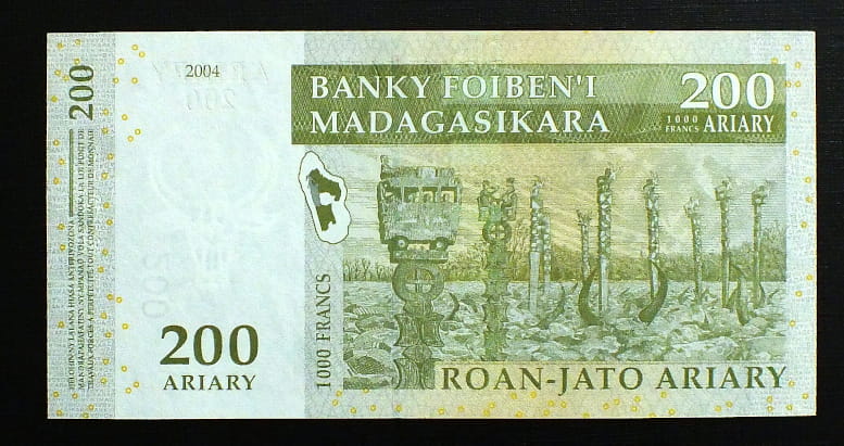 200 ariary Madagaskar
