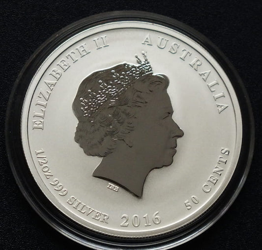 50 cents Rok Małpy - Lunar 2016 1/2 OZ