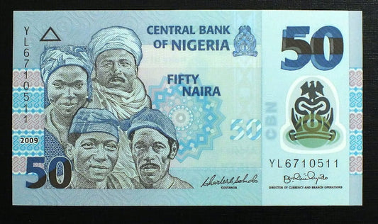 50 Naira - NIGERIA  2010 r.