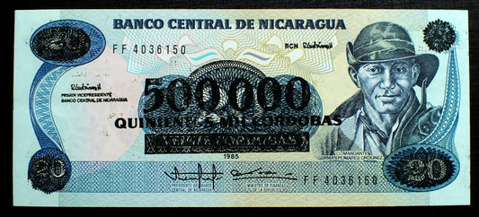 500000 Cordobas - Nikaragua  1990 r.