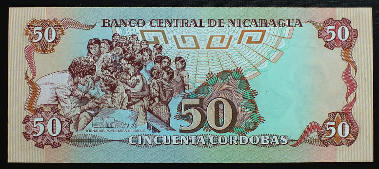 50 Cordobas - Nikaragua 1985 r.