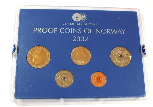 Set Proof coins of Norway 2002